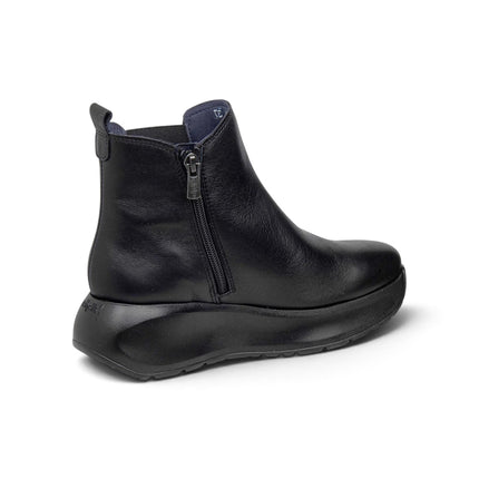 Stivaletti Chelsea Donna con Zeppa in Pelle Nera | Callaghan 61607 GRACE PELLE BLACK Callaghan 
