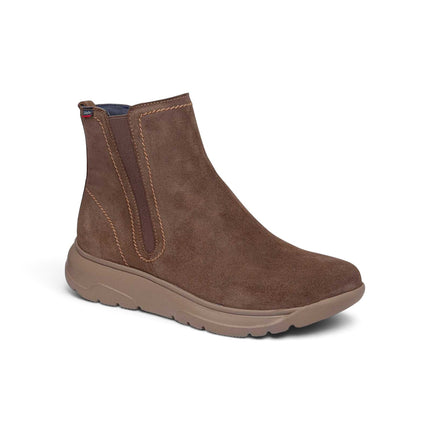 Stivaletti Donna con Zeppa in Camoscio Tartufo | Callaghan 67705 ALGORITMO CASUAL SRA SUEDE TRUFA Callaghan 