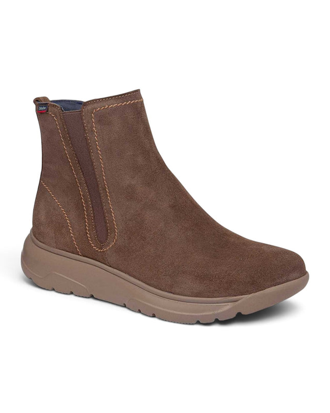 Stivaletti Donna con Zeppa in Camoscio Tartufo | Callaghan 67705 ALGORITMO CASUAL SRA SUEDE TRUFA Callaghan 