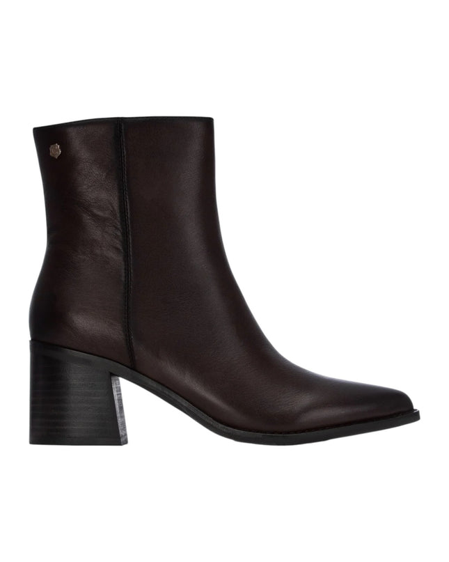 Stivaletti Tronchetti Donna a Punta con Tacco in Pelle Moro | Carmela 164133 BROWN Carmela 