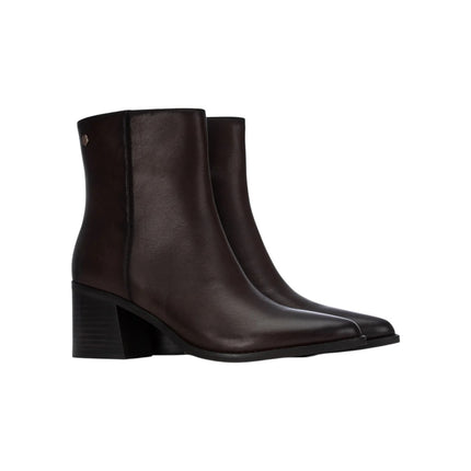 Stivaletti Tronchetti Donna a Punta con Tacco in Pelle Moro | Carmela 164133 BROWN Carmela 