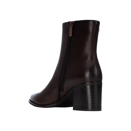 Stivaletti Tronchetti Donna a Punta con Tacco in Pelle Moro | Carmela 164133 BROWN Carmela 