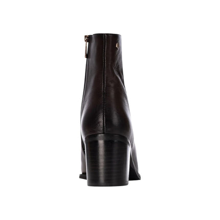 Stivaletti Tronchetti Donna a Punta con Tacco in Pelle Moro | Carmela 164133 BROWN Carmela 
