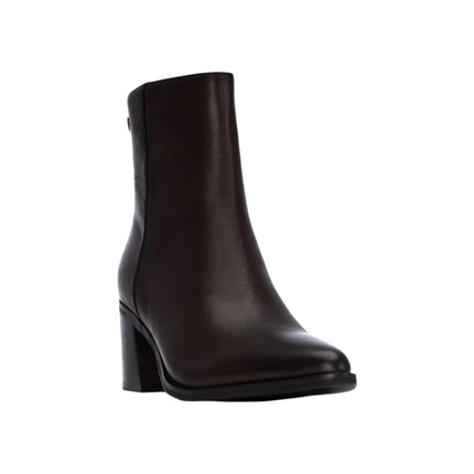 Stivaletti Tronchetti Donna a Punta con Tacco in Pelle Moro | Carmela 164133 BROWN Carmela 