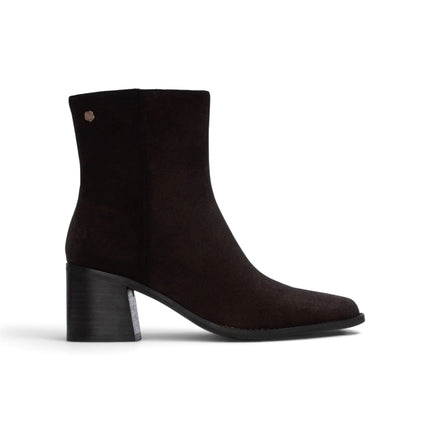 Stivaletti Tronchetti Donna a Punta con Tacco in Camoscio Marrone | Carmela 164134 BROWN Carmela 