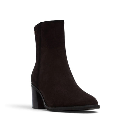 Stivaletti Tronchetti Donna a Punta con Tacco in Camoscio Marrone | Carmela 164134 BROWN Carmela 
