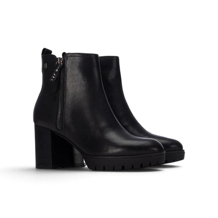 Stivaletti Donna con Tacco e Plateau in Pelle Nera | Carmela 164283 BLACK Carmela 