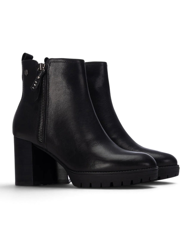 Stivaletti Donna con Tacco e Plateau in Pelle Nera | Carmela 164283 BLACK Carmela 