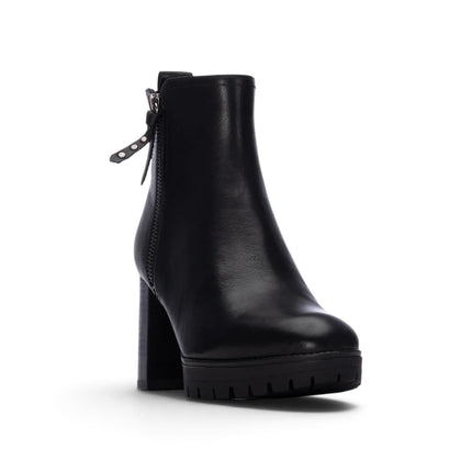 Stivaletti Donna con Tacco e Plateau in Pelle Nera | Carmela 164283 BLACK Carmela 