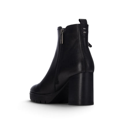 Stivaletti Donna con Tacco e Plateau in Pelle Nera | Carmela 164283 BLACK Carmela 