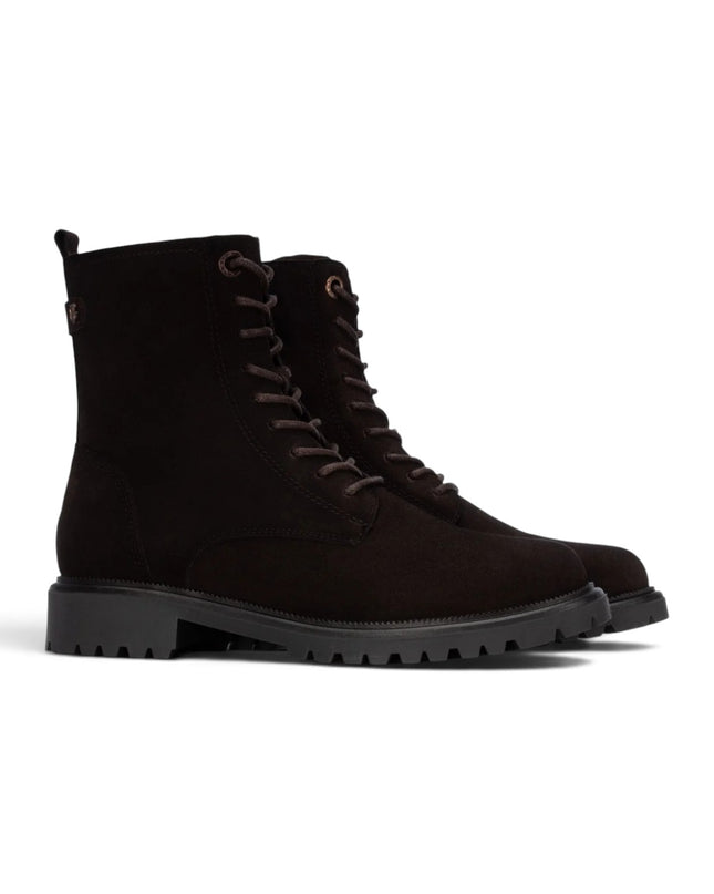 Anfibio Stivaletto Donna con Lacci e Zip in Camoscio Marrone | Carmela 164314 BROWN Carmela 