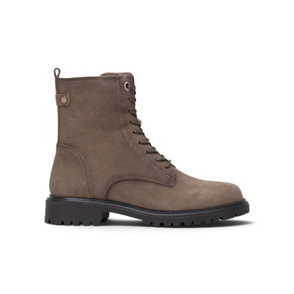 Anfibio Stivaletto Donna con Lacci e Zip in Camoscio Taupe | Carmela 164314 TAUPE Carmela 