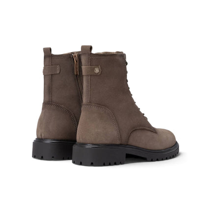 Anfibio Stivaletto Donna con Lacci e Zip in Camoscio Taupe | Carmela 164314 TAUPE Carmela 