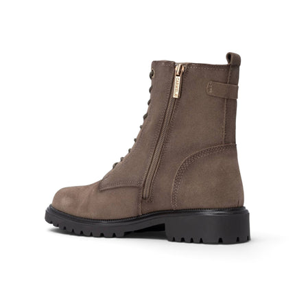 Anfibio Stivaletto Donna con Lacci e Zip in Camoscio Taupe | Carmela 164314 TAUPE Carmela 
