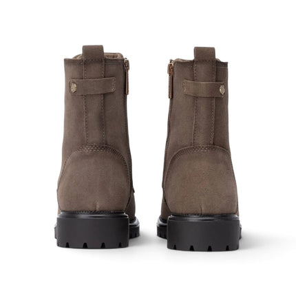Anfibio Stivaletto Donna con Lacci e Zip in Camoscio Taupe | Carmela 164314 TAUPE Carmela 