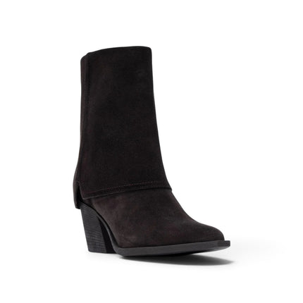 Stivaletti con Risvolto Donna a Punta con Tacco in Camoscio Marrone Moro | Carmela 164335 BROWN Carmela 