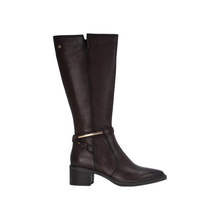 Stivale Donna a Punta con Tacco in Pelle Moro | Carmela 164376 BROWN Carmela 