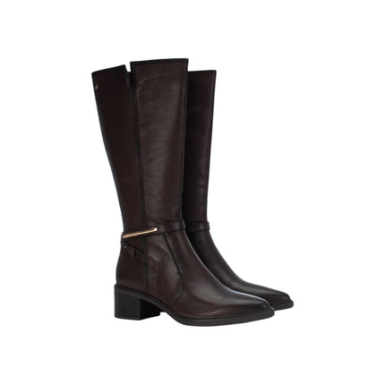Stivale Donna a Punta con Tacco in Pelle Moro | Carmela 164376 BROWN Carmela 