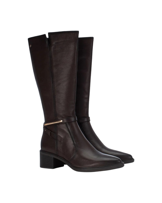 Stivale Donna a Punta con Tacco in Pelle Moro | Carmela 164376 BROWN Carmela 