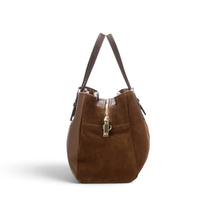 Borsa Donna in Camoscio Camel Cuoio | Carmela 186233 CAMEL Carmela 