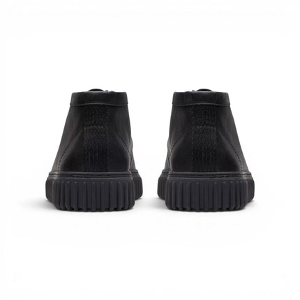 Stivaletti Stringati Wallabee Uomo in Pelle Nera | Clarks 26178264 Torhill Hi BLACK Clarks 