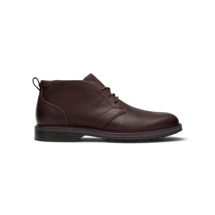 Polacchine Stivaletti Uomo in Pelle Martellata Testa di Moro | Clarks 26327143 ALDWIN2 CHUKKA BROWN Clarks 