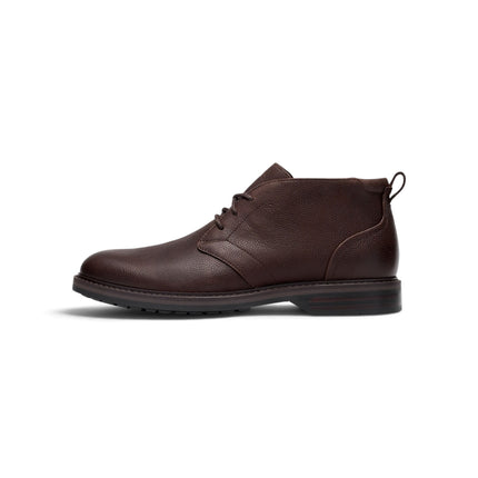Polacchine Stivaletti Uomo in Pelle Martellata Testa di Moro | Clarks 26327143 ALDWIN2 CHUKKA BROWN Clarks 