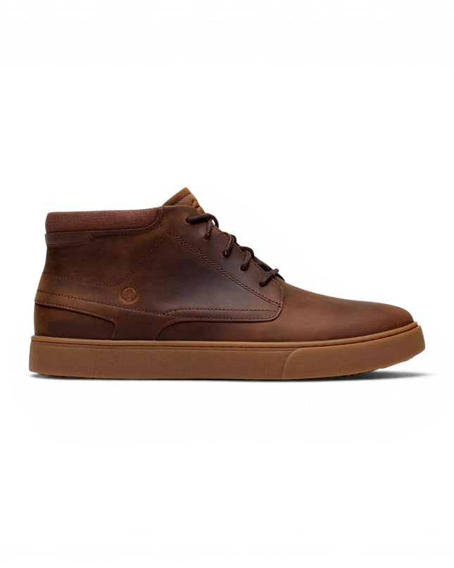 Stivaletto Stringato Uomo in Pelle Ingrassato Marrone 26327459 Lydford Mid BROWN Clarks 