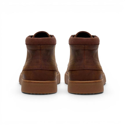 Stivaletto Stringato Uomo in Pelle Ingrassato Marrone 26327459 Lydford Mid BROWN Clarks 