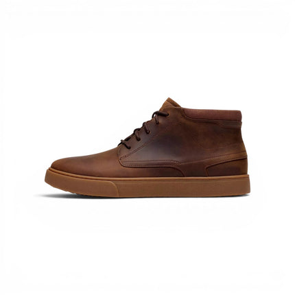 Stivaletto Stringato Uomo in Pelle Ingrassato Marrone 26327459 Lydford Mid BROWN Clarks 