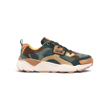 Sneakers Uomo in Pelle Multicolor Verde Multi | Colmar GARNER BLAND DARK GREEN Colmar 
