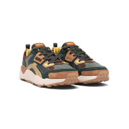 Sneakers Uomo in Pelle Multicolor Verde Multi | Colmar GARNER BLAND DARK GREEN Colmar 