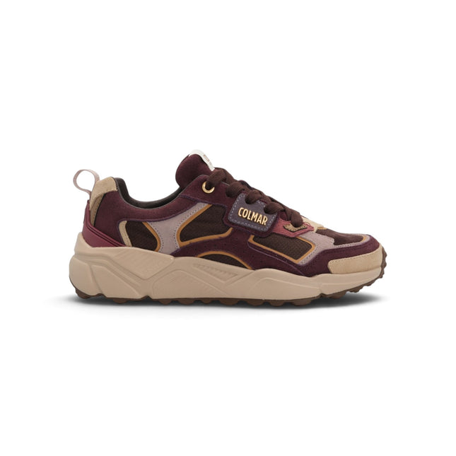 Sneakers Donna in Pelle Multicolor Bordo Multi | Colmar GARNER FATE BROWN BURGUNDY Colmar 