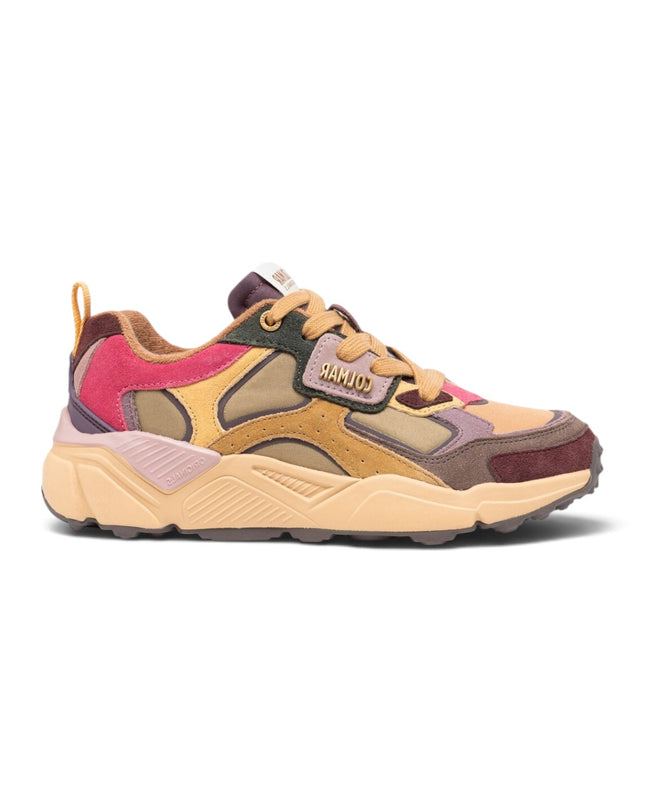 Sneakers Donna in Pelle Multicolor Kaki Beige Multi | Colmar GARNER FLASHY KAKI BEIGE Colmar 