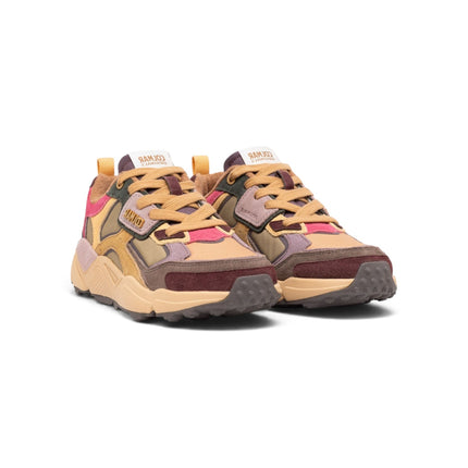 Sneakers Donna in Pelle Multicolor Kaki Beige Multi | Colmar GARNER FLASHY KAKI BEIGE Colmar 