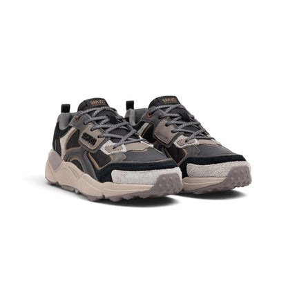 Sneakers Uomo in Pelle Multicolor Grigio Multi | Colmar GARNER GROUND GAY BROWN Colmar 
