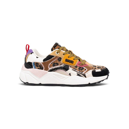 Sneakers Donna in Pelle Multicolor Mix Animalier | Colmar GARNER MIX ANIMALIER MIX Colmar 