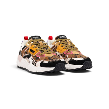 Sneakers Donna in Pelle Multicolor Mix Animalier | Colmar GARNER MIX ANIMALIER MIX Colmar 
