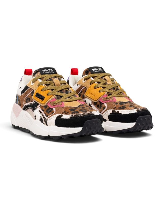 Sneakers Donna in Pelle Multicolor Mix Animalier | Colmar GARNER MIX ANIMALIER MIX Colmar 