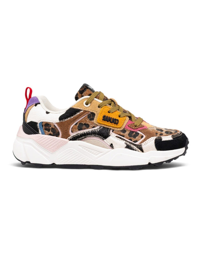 Sneakers Donna in Pelle Multicolor Mix Animalier | Colmar GARNER MIX ANIMALIER MIX Colmar 