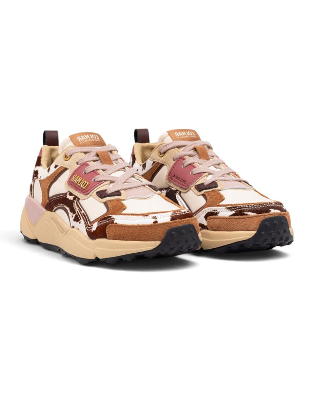 Sneakers Donna in Pelle Multicolor Bianco Off Multi | Colmar GARNER SPOTS OFF WHITE Colmar 