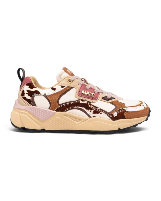 Sneakers Donna in Pelle Multicolor Bianco Off Multi | Colmar GARNER SPOTS OFF WHITE Colmar 
