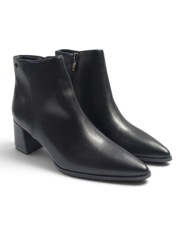 Stivaletti Donna a Punta con Tacco Medio in Ecopelle Nera | Exe 26179BF BLACK Exe 