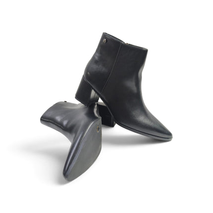 Stivaletti Donna a Punta con Tacco Medio in Ecopelle Nera | Exe 26179BF BLACK Exe 