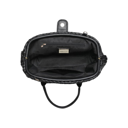 Borsa Donna con Tracolla in Ecopelle Intrecciata Nera | Exe B2409 BLACK Exe 