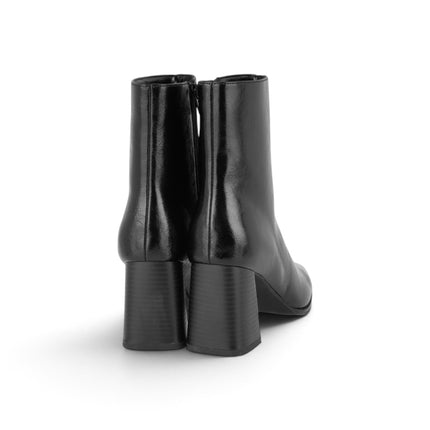 Stivaletti Donna a Punta con Tacco in Naplak Vernice Nera | Exe EX2643 BLACK Exe 