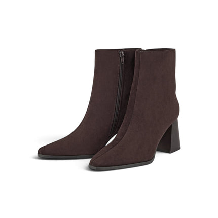 Stivaletti Donna a Punta con Tacco in Eco Camoscio Marrone | Exe EX2643 DARK BROWN Exe 