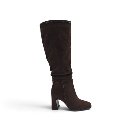 Stivale Donna con Tacco in Ecopelle Marrone | Exe M6737 BROWN Exe 