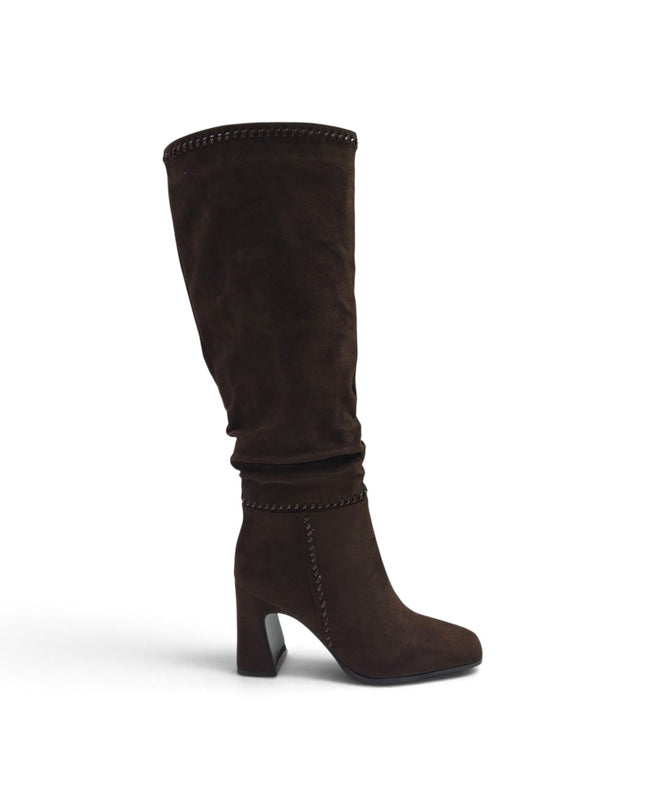 Stivale Donna con Tacco in Ecopelle Marrone | Exe M6737 BROWN Exe 