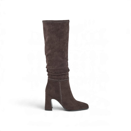 Stivale Donna con Tacco in Ecopelle Marrone | Exe M6737 BROWN Exe 